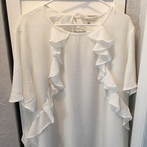 Adorable love J ruffle blouse!